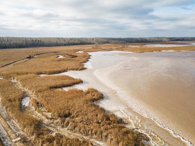 Audubon Construction Continues for Major Wetland Restoration Project in Allouez Bay 